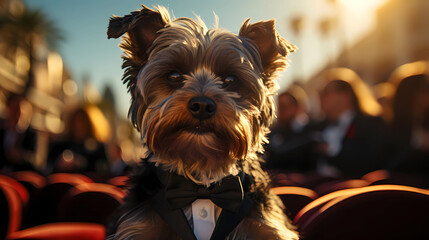 Film Star Dog A canine actor on the red carpet