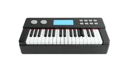 Electronic Keyboard Isolated on White Background