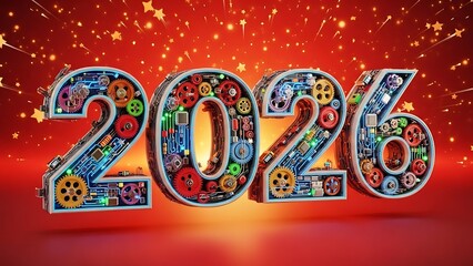 Celebrating the year 2026 with technological elegance