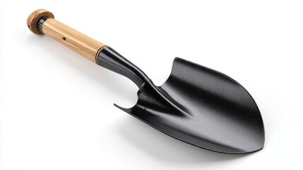 Foldable shovel isolated on white background