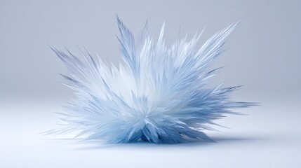 Obraz premium Frost petal snow isolated on white background