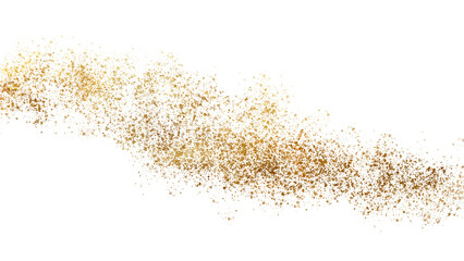 Glistering Gold sparkle splash foil frame weeding card design element on png transparest background