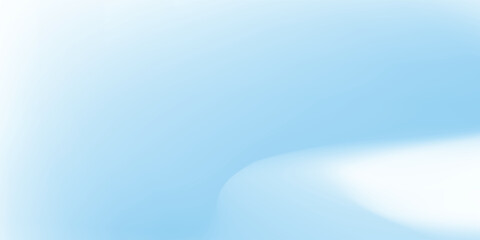 Aesthetic clear blue sky. Summer season blue pastel colored vertical vector banner. Blurred sky gradient background. Simple soft light backdrop.