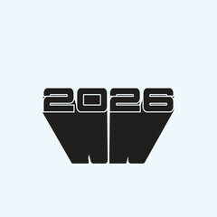 NEW YEAR 2026 LOGO VECTOR