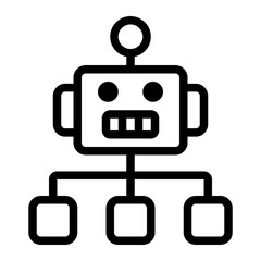 robot icon for illustration