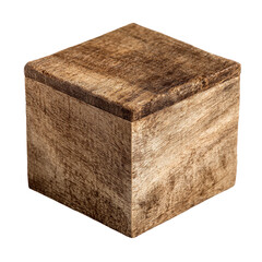 A wooden block with a simple, natural design for various uses. or transparent background
