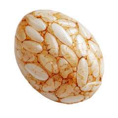 Beautiful organic texture of a unique decorative egg shape. or transparent background