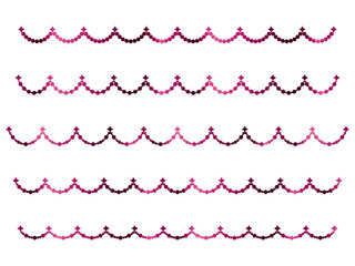 丸、四角星、半円ライン1重、12マゼンタ