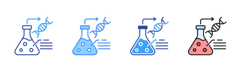 Biochemistry Icon, Multi Styles Icon Set