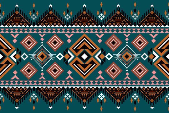 Navajo pattern Native America South Western ethnic decor style. tribal vector seamless pattern. Indian ornament Boho geometric ornament.folk.orientel. Window.tukey Mexican .blanket, rug. Woven carpet.