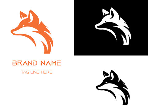  fox head vector for brand