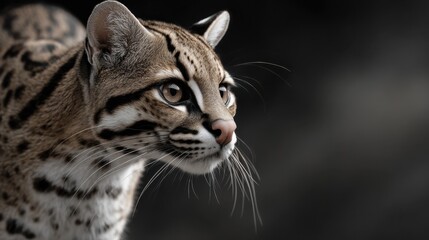 Majestic Wild Cat Prowling in Nature with Stunning Detail and Focus