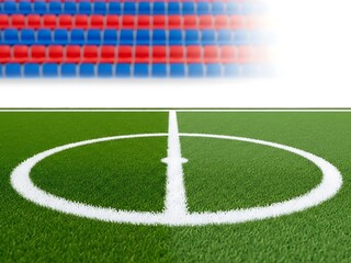 Tennis court center marking