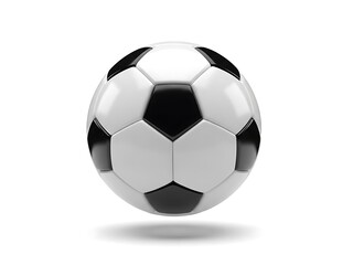 Black and white soccer ball