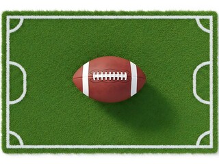 Football on soccer field