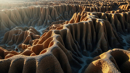 Fototapeta premium Desert Ridges at Sunset
