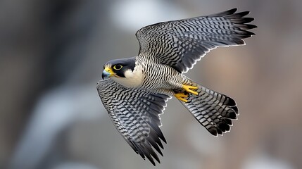 A red-tailed hawk bird of prey with expansive wings and sharp feathers flies through the wild nature showcasing its powerful beak and keen eye while in flight like a majestic falcon