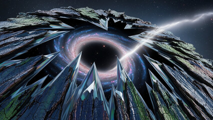 Cosmic Whirlpool at Jagged Rim