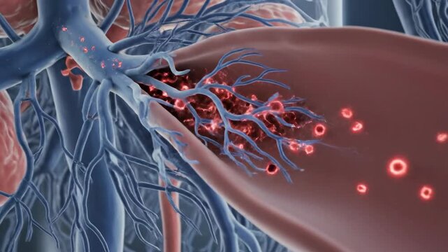 Microscopic Travel Through Prostatic Veins and Blood Cells