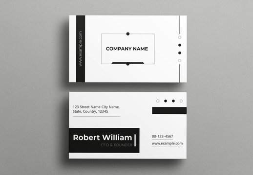 Minimal Business Card Template Design