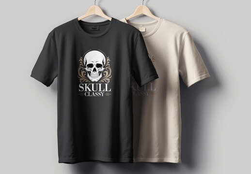 Skull T Shirt Design Layout