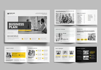 Professional Business Plan Brochure Corporate Strategy