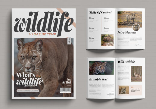 Wildlife Magazine Template