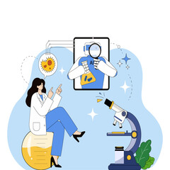 AI-Assisted Microbiology Research: Scientists and Robots Collaborating to Analyze and Classify Viruses and Bacteria through Microscopy and Digital Interface