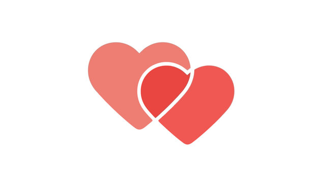 minimalist heart icon representing love and affection in simple design