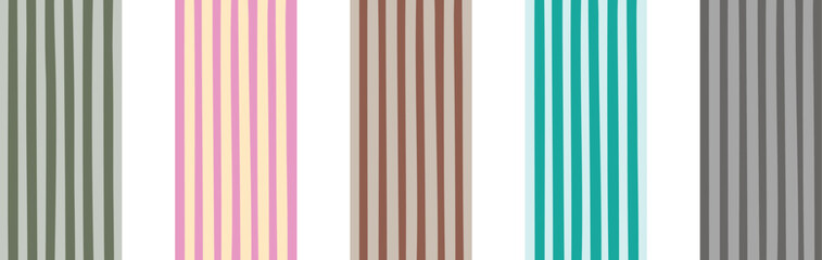 Hand drawn modern seamless monochrome geometric pattern of horizontal curved stripes on light background. Hand drawn vertical summer striped colorful light patterns. Texture pattern for shirt.