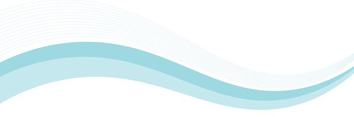 Abstract blue wave background, minimal wave design concept, vector illustration. for banner, banner.