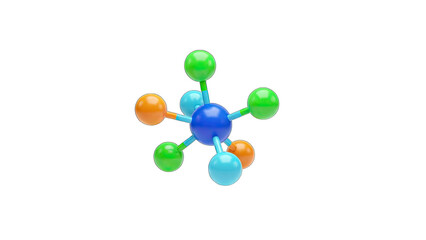 Molecule Model Isolated on White Background