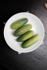 cucumber on a plate