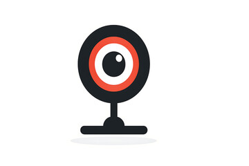 Vector of webcam. Symbol of online web camera.