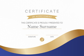 Modern certificate template
