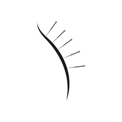 acupuncture therapy logo vector illustration