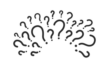 Question mark circle around frame background vector illustration