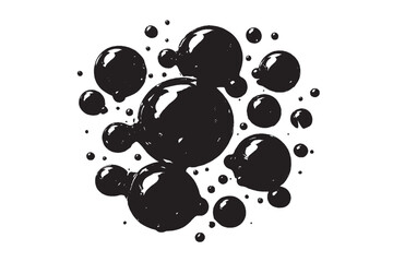 Grunge Ink Splash Border Vector with Artistic Texture