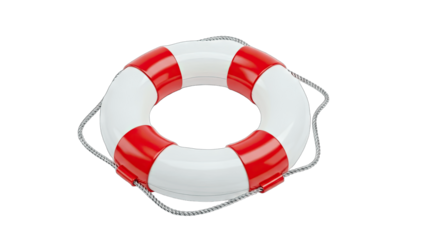 Lifebuoy Isolated on White Background