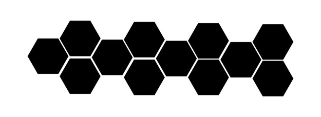 Hexagon photo gallery mosaic collage for mood board, scrapbook grid vector illustration