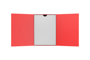 paper box mockup Isolated on white background . 3d illustration