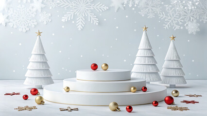 Minimalist christmas tree display