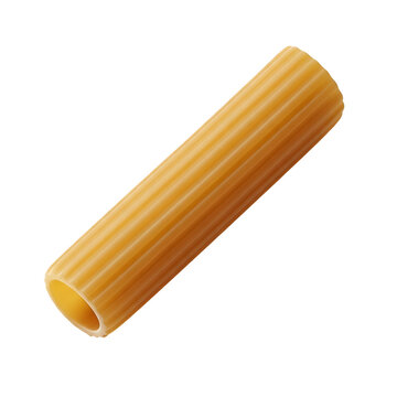 Rigatoni pasta isolated on transparent background