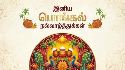 Pongal 2026 tamil poster, tamil Pongal