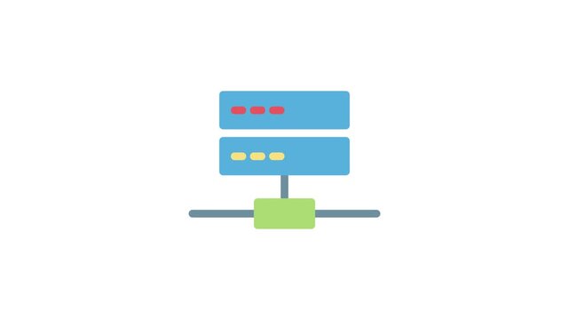 A server displaying two rows of data, showcasing organized information for analysis or processing.