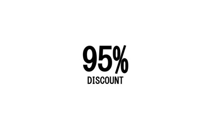 Animated graphic displaying a 70 percent discount offer on white background