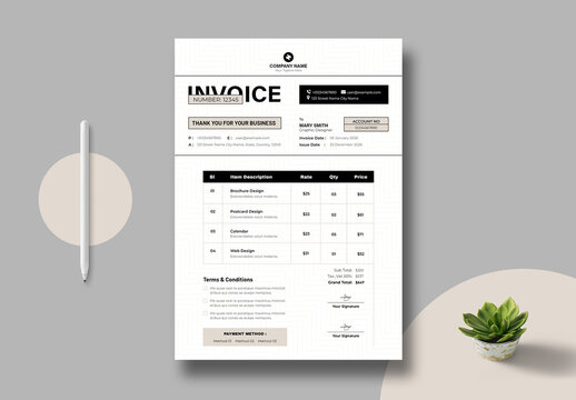 Invoice Template Layout