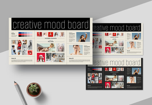 Mood Board Template Layout