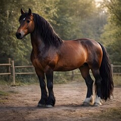 Obraz premium horse in the field