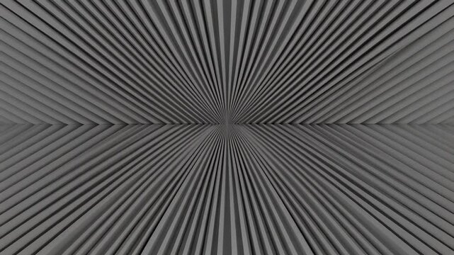 Abstract Dark Gray Parallel Lines Converging Towards Center with Starburst Effect Subtle Lighting